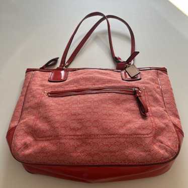 COACH Poppy レッド バッグ Coach Red Patent Leather Limited Edition Poppy Handbag Purse