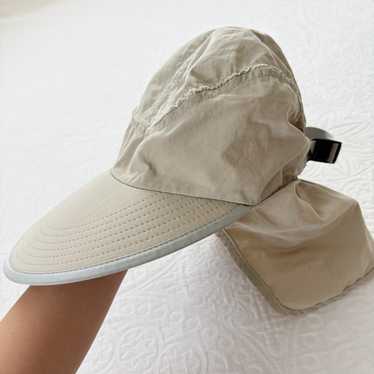 90s patagonia ACハット Long-Bill Cap Vintage 90's Patagonia USA Made Blue Cycling Cap Chin Strap