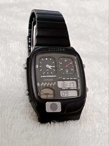 Honda×CITIZEN ANA-DIGI TEMP（Preludeモデル黒） CITIZEN ANA-DIGI TEMP Reproduction Model Watch Black JG2105