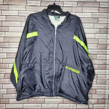 【️希少】iwgp nike vintage nylon jacket 90s NIKE “BIG SWOOSH” Nylon Jacket . Color : 深緑×紺×白 Size