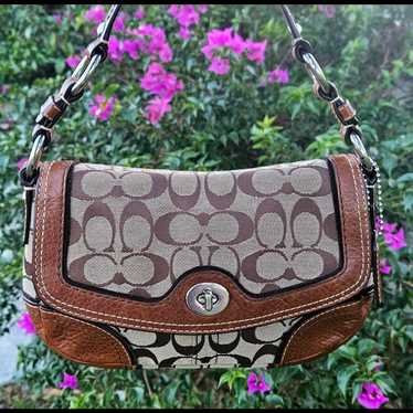 バッグ Coach Signature Flap Hobo Shoulder Bag COACH® | Harmony Hobo In Colorblock With Snakeskin Detail