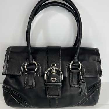 バッグ Vintage Coach Leather Hampton Soho Bag Coach Vintage Hampton Soho 9636 Leather Satchel Handbag