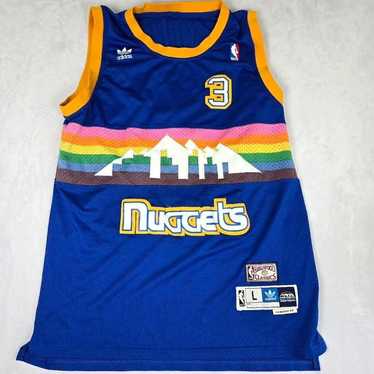 adidas Nuggets Iverson ユニフォームL Allen Iverson Denver Nuggets Adidas NBA Authentics Swingman