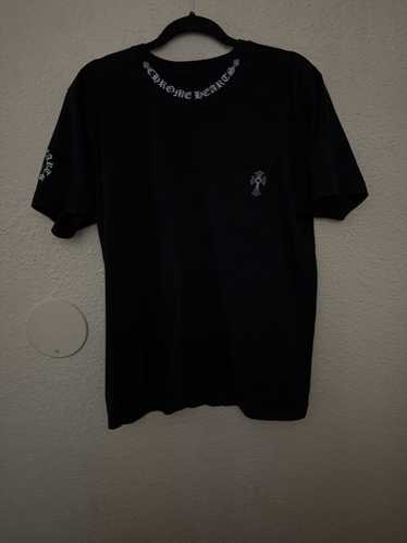 トップス chrome hearts neck logo swaet shirts Chrome Hearts Black & White Neck Logo Longsleeve T-Shirt