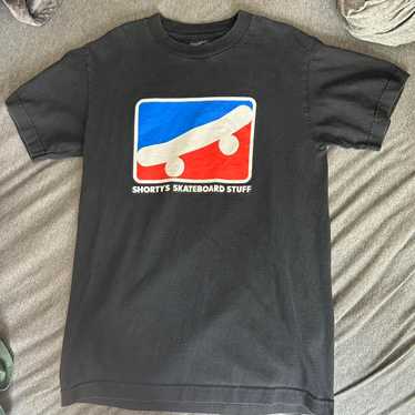 鬼レア デッドストック 90s Shorty’s skateboard Tシャツ VTG 90's Shorty's Skateboards Shirt Spellout Chad Mus… - Gem