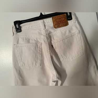 Woman’s 501 White Levi’s - image 1