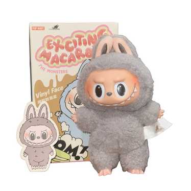 【正規品】LABUBU Exciting Macaron Sesame Bean Labubu The Monsters Exciting Macaron Vinyl Face Series