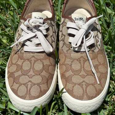 COACH ブラウン・モノグラム スニーカー 8 Coach Brown Sneakers Size 8 - Gem