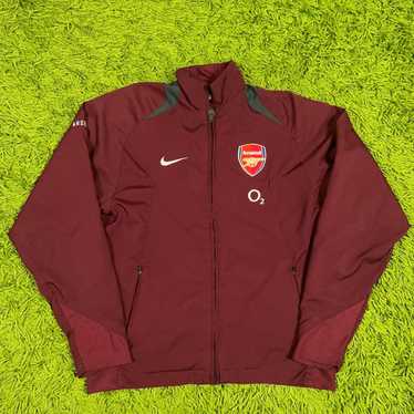 Arsenal Nike ジャケット バーガンディ 2007-08 Arsenal Nike Track Jacket - 9/10 - (M)