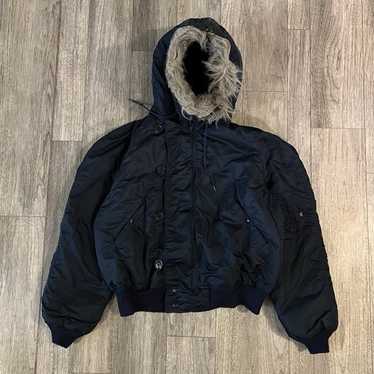 ジャケット・アウター [Archive] 90s check pattern N2B jacket Vintage Alpha Industries N-2B Short Waist Parka Heritage