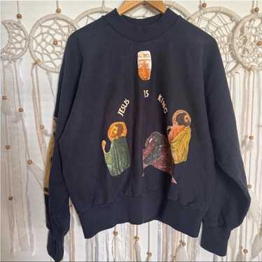 kanye west jesus is king サンプル　ダークネイビー Kanye West Jesus Is King Vinyl II T-Shirt Navy Men's - FW19 - US