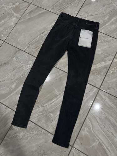 PURPLE BRAND 黒デニム　31 PURPLE BRAND / P001 Black Resin Knee Slit | HOLICK