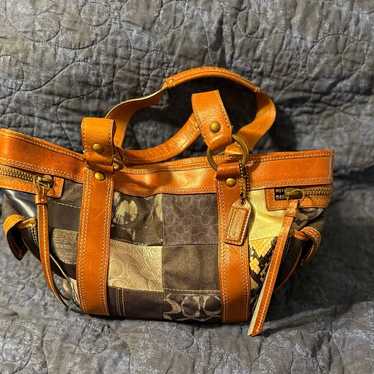 Coach patchwork tote euc - Gem