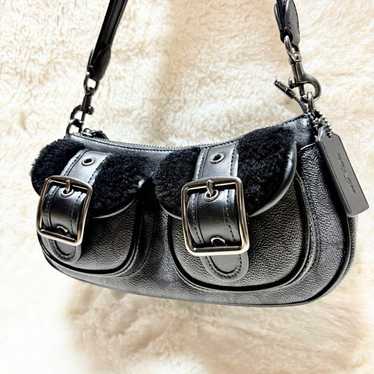 バッグ coach leather one shoulder bag black y2k バッグ coach leather one shoulder bag black y2k レア✨COACH