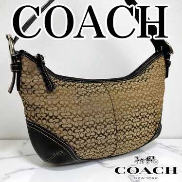 美品Coach Mini Signature Soho Shoulder Bag Coach Soho Mini Signature Flap Shoulder Handbag with