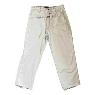 デニム・ジーパン Marithe + Francois Girbaud W CARPENTER DENIM PANTS ecru DENIM - MARITHE FRANCOIS GIRBAUD