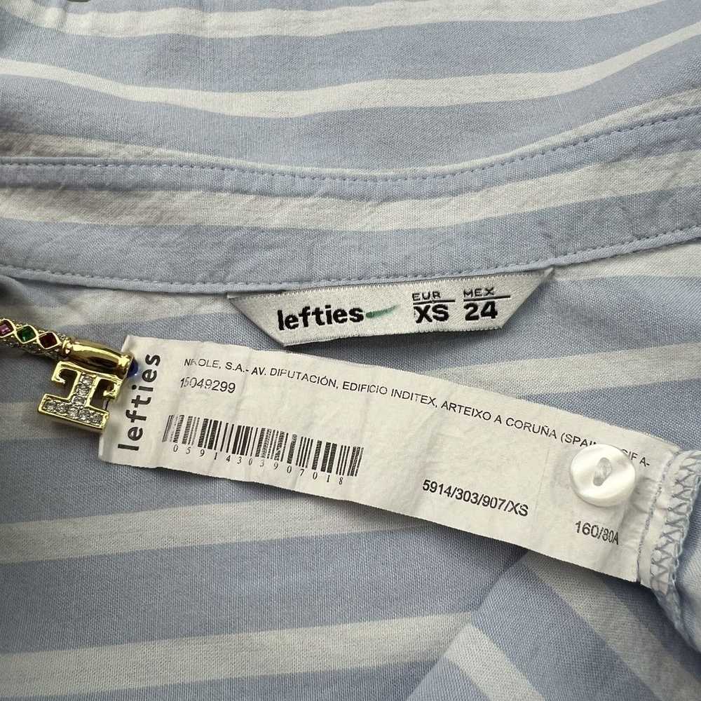 Designer EU Designer Pinstriped Button Up Shirt - image 6