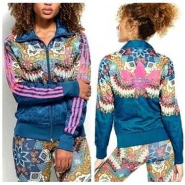 【美品】adidas Originals × FARM BORBOFLOR Adidas X Farm Rio Borboflor Track Top Floral Butterfly Size