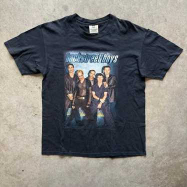 Vintage 1999 BACKSTREETBOYS DNA tourT 古着 Backstreet Boys DNA World Tour Black Jacket Size Large XL