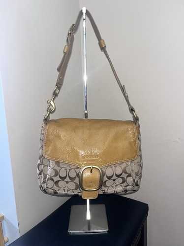 バッグ Coach Signature Flap Hobo Shoulder Bag Coach signature flap shoulder - Gem