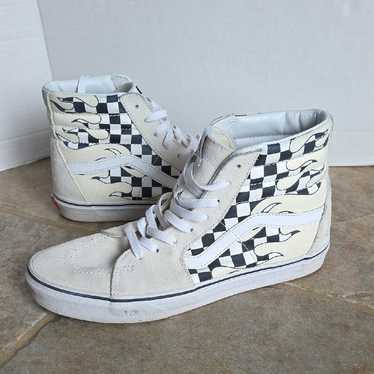 Vans sk8-hi checkerboard flame - Gem
