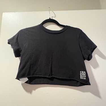Chrome Heartsダガージップcroptop tee ブラックビンテージ Chrome hearts womens crop - Gem