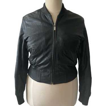 80s short leather jacket - Gem