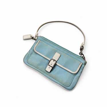 vintage coach old Blue アクセサリーポーチ 青 vintage coach old Blue アクセサリーポーチ 青 - メルカリ
