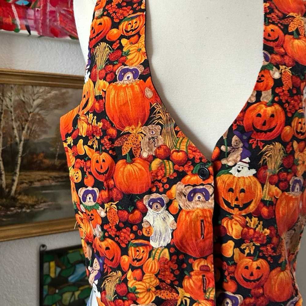 Basic Editions basic editions pumpkin bear button… - image 2