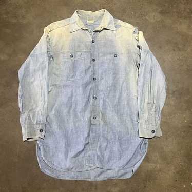 Vintage shirt, 1940s work shirt, 1940s chambray shirt… - Gem