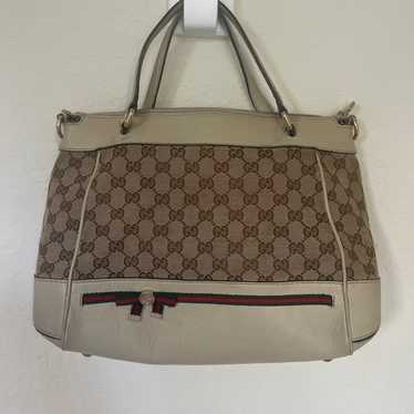 バッグ OLD GUCCI GG Sherry Line Tote Bag Gucci vintage Sherry line GG tote -39-02-003 – My
