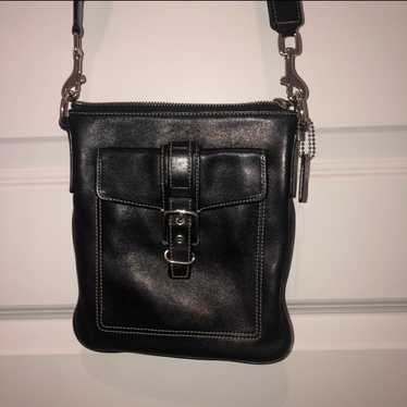 バッグ Coach Vintage 2-Way Leather Shoulder Bag Vintage Coach 2way Shoulder bag black Leather 08398a | eBay