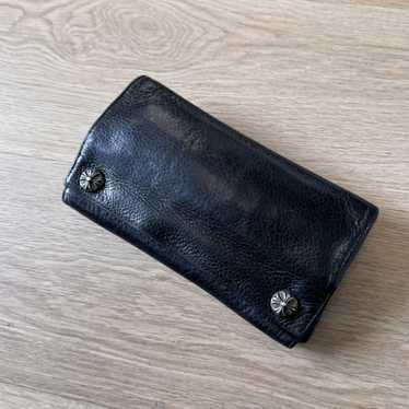 CHROME HEARTS WALLET-1ZIP HONOLULU 購入 CHROME HEARTS 1 ZIP CROSS BUTTONS W/CROSS PATCH WALLET