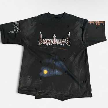 balenciaga　tシャツ Tape Type T-shirt Medium Fit in Black Faded | Balenciaga US