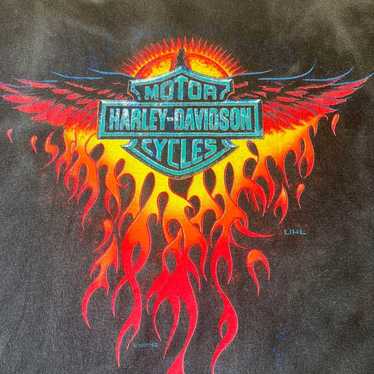 90s) harley davidson flame - Gem