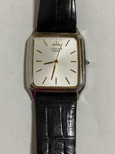Credor SEIKO QUARTZ スクエア時計 クレドール CREDOR 腕時計 ウォッチ クォーツ スクエア レザー