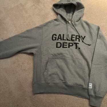 GALLERY DEPT. パーカー フーディーHOODIE サイズL Gallery Dept. Men's' Size Logo Hooded Sweatshirt in Grey