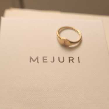 【えーこ】MEJURI Sculpture Ring k14 14k Gold Sculpture Ring - Bold & Stackable Statement Band