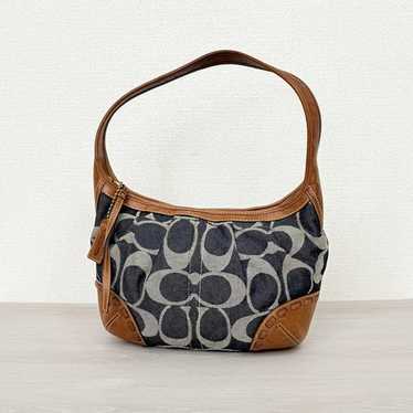 バッグ Coach Ergo Signature C Canvas Denim Bag Coach denim ergo signature - Gem