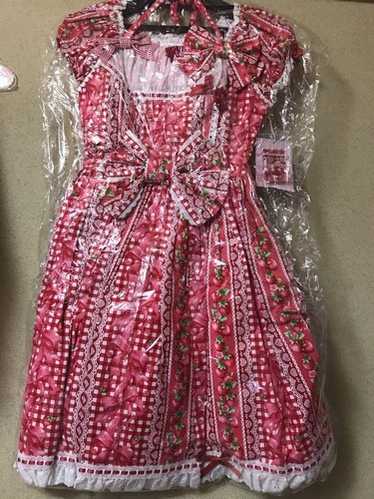 Angelic Pretty スウィートリボンストロベリー　ワンピース　レッド Sweet Ribbon Strawberry OP by Angelic Pretty