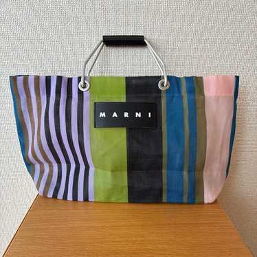 新品　MARNI MARKET STRIPE BAG アイボリー(リリーホワイト) MARNI MARKET STRIPE BAG | Marni