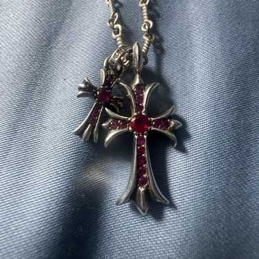 Chrome hearts 18k クロムハーツ ruby CHROME HEARTS クロムハーツ TNY CRSF P/RUBY/タイニーファット