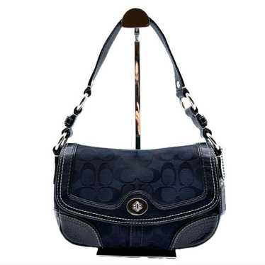 バッグ coach signature Shoulder bag turn lock COACH® GB | Turnlock Shoulder Bag In Signature Canvas