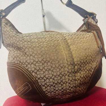 希少✨COACH One Shoulder Bag Leather Brown Coach one-shoulder bag brown - Gem