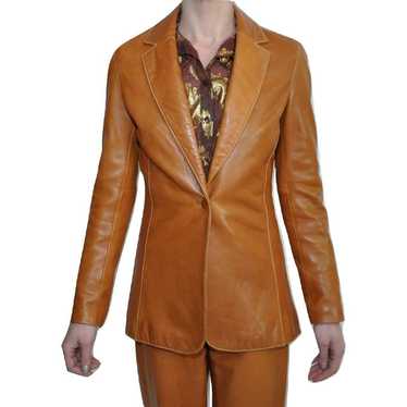 Pre-Owned Cache Single Button Front Genuine Leath… - image 1