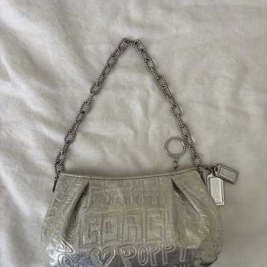 バッグ Coach POPPY Shoulder Bag SilverPlaid y2k Limited edition coach 