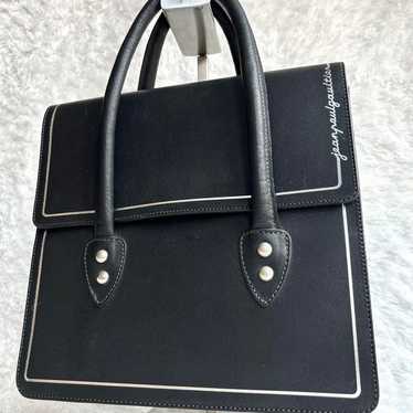 jean paul gaultier 00ss レザー　トート Jean Paul GAULTIER メタルプレートレザートートバッグ ジャン
