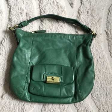 Vintage coach leather green - Gem