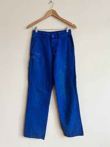 パンツ 1960s French vintage summer trousers Vintage French Sailor Pants Wide Leg White Perfect 1960s