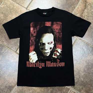 【00s】MARILYN MANSON vintage tシャツgiant XL Giant Vintage Marilyn Manson 2003 Band T-Shirt | Depop